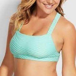 NWT Seafolly Freshwater Crop Top in Fresh Mint
